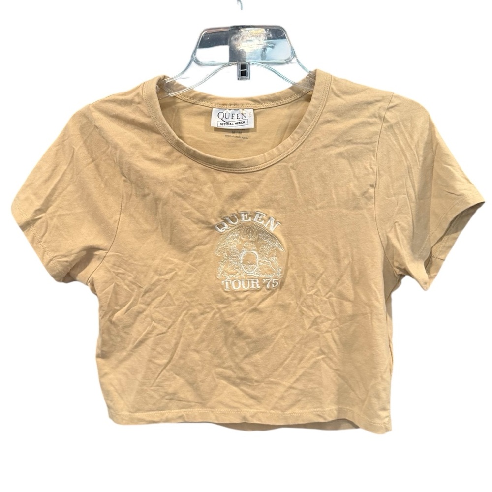 Cotton-On Micro Tee Crop Top Queen 1975 Tour, size Medium